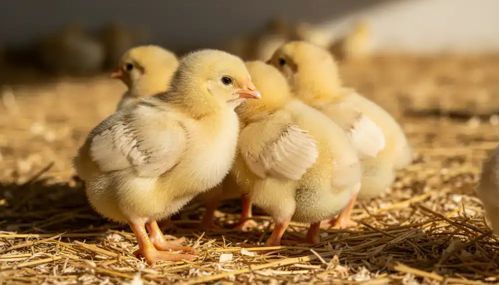 Sturdy meat bird chicks
