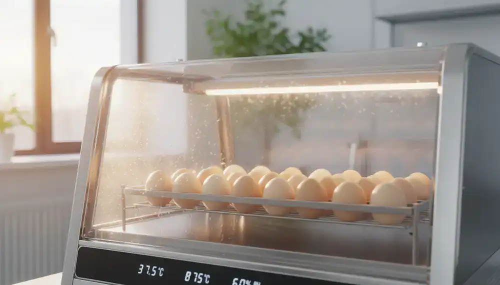 A wide view of a clean, bright incubator environment